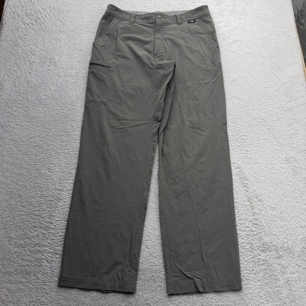 Eastern Mountain Sports Mens 34x32 Gray Hiking‎ Pants Nylon Stretch Cargo EMS